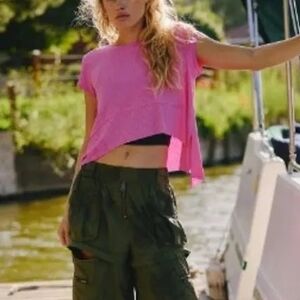 FP Movement by Free People Tempo Pink Crop Top